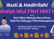 Aceh Tamiang Gelar Shalat Ied 1447 H di Pendopo, Hadirkan Ustadz Nasional