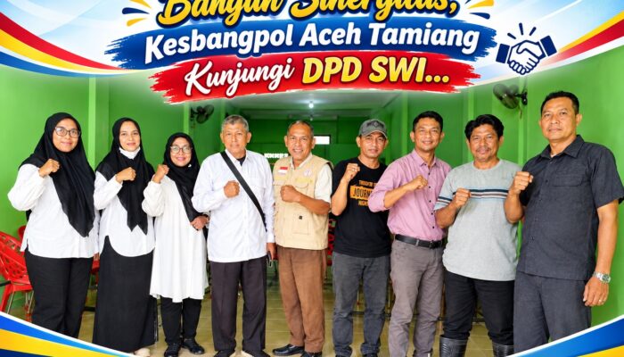 Bangun Sinergitas, Kesbangpol Aceh Tamiang Kunjungi DPD SWI