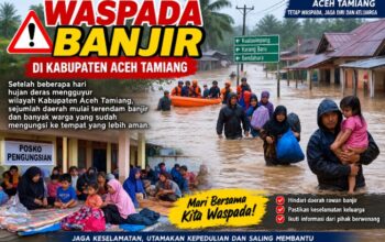 Akibat Hujan Beberapa Hari Terakhir, 1.128 Warga Aceh Tamiang Mengungsi